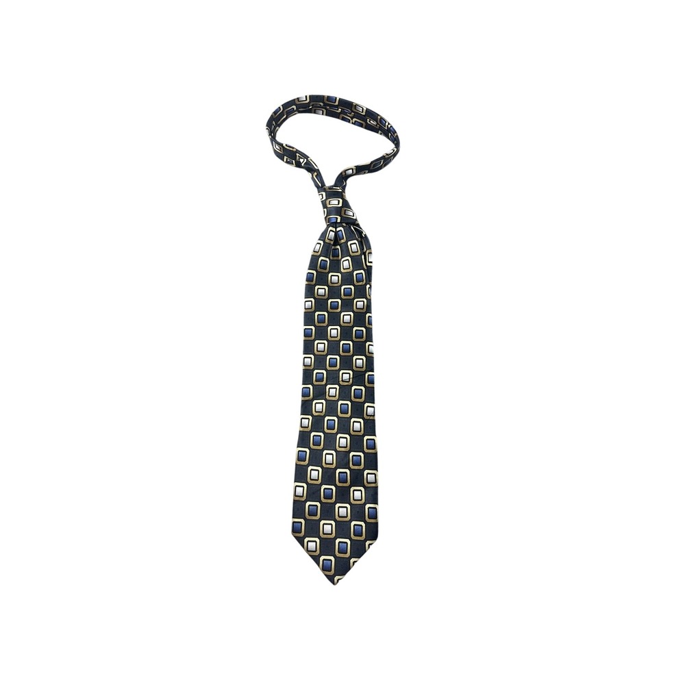 George Necktie Men One Size Multi Color Silk Geometric Handmade‎ Formal Business